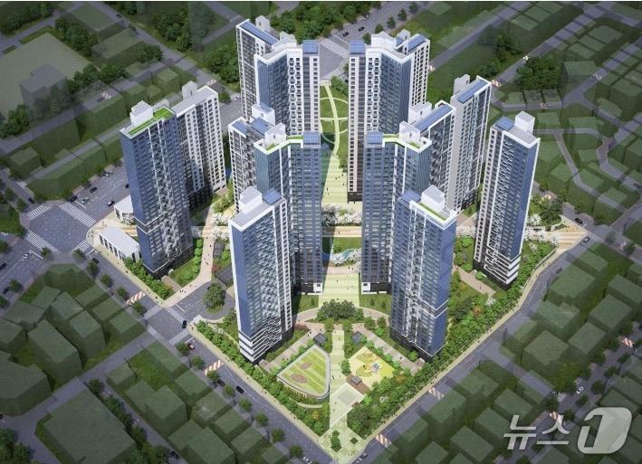 본문 이미지 -  가락극동 아파트 재건축 조감도 &#40;롯데건설 제공&#41; 뉴스1ⓒ news1