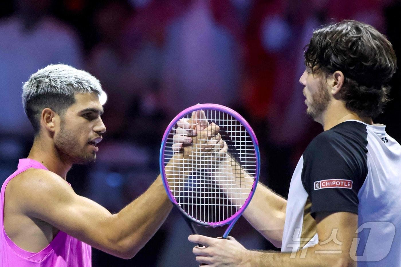 알카라스&#40;왼쪽&#41; ⓒ AFP=뉴스1