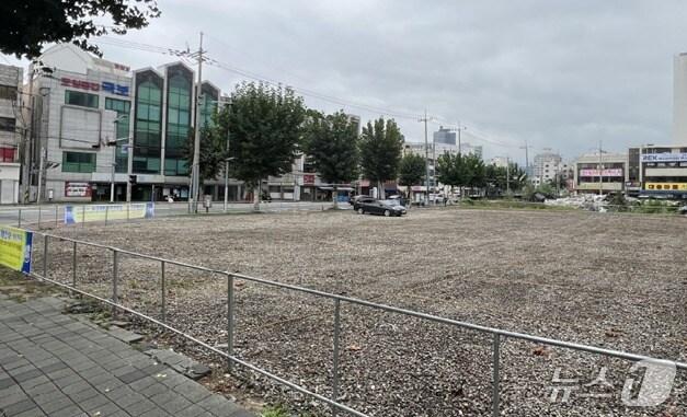 본문 이미지 - 대전 한화생명볼파크 인근 공영주차장 조성 모습.(중구 제공. 재판매 및 DB금지)/뉴스1