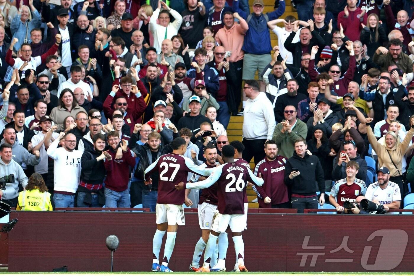 애스턴 빌라가 이스라엘 팬들의 홈경기 출입을 금지했다. ⓒ AFP=뉴스1