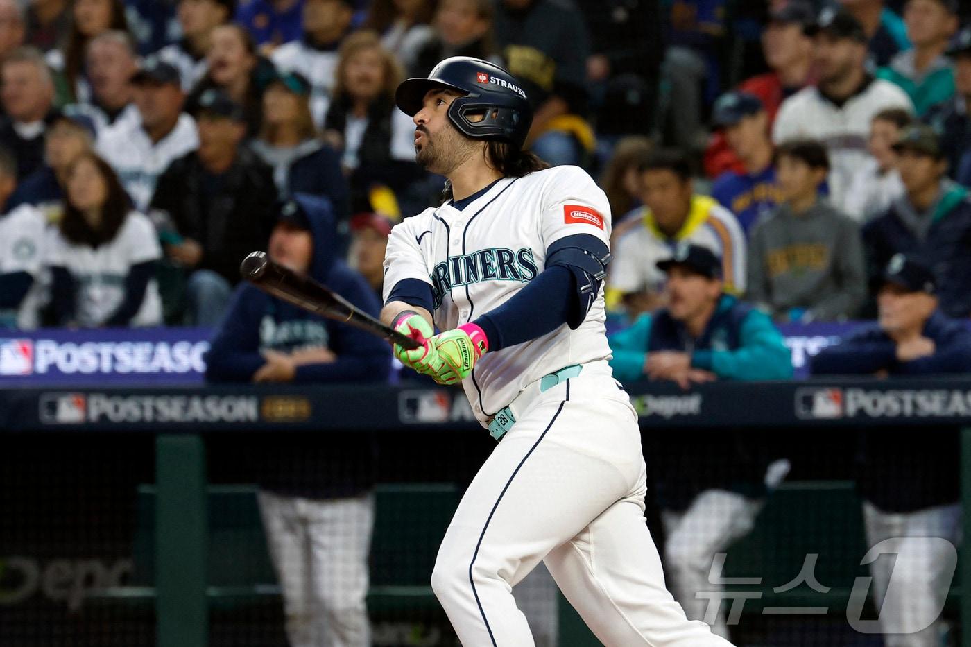 유지니오 수아레스&#40;시애틀 매리너스&#41;. ⓒ AFP=뉴스1