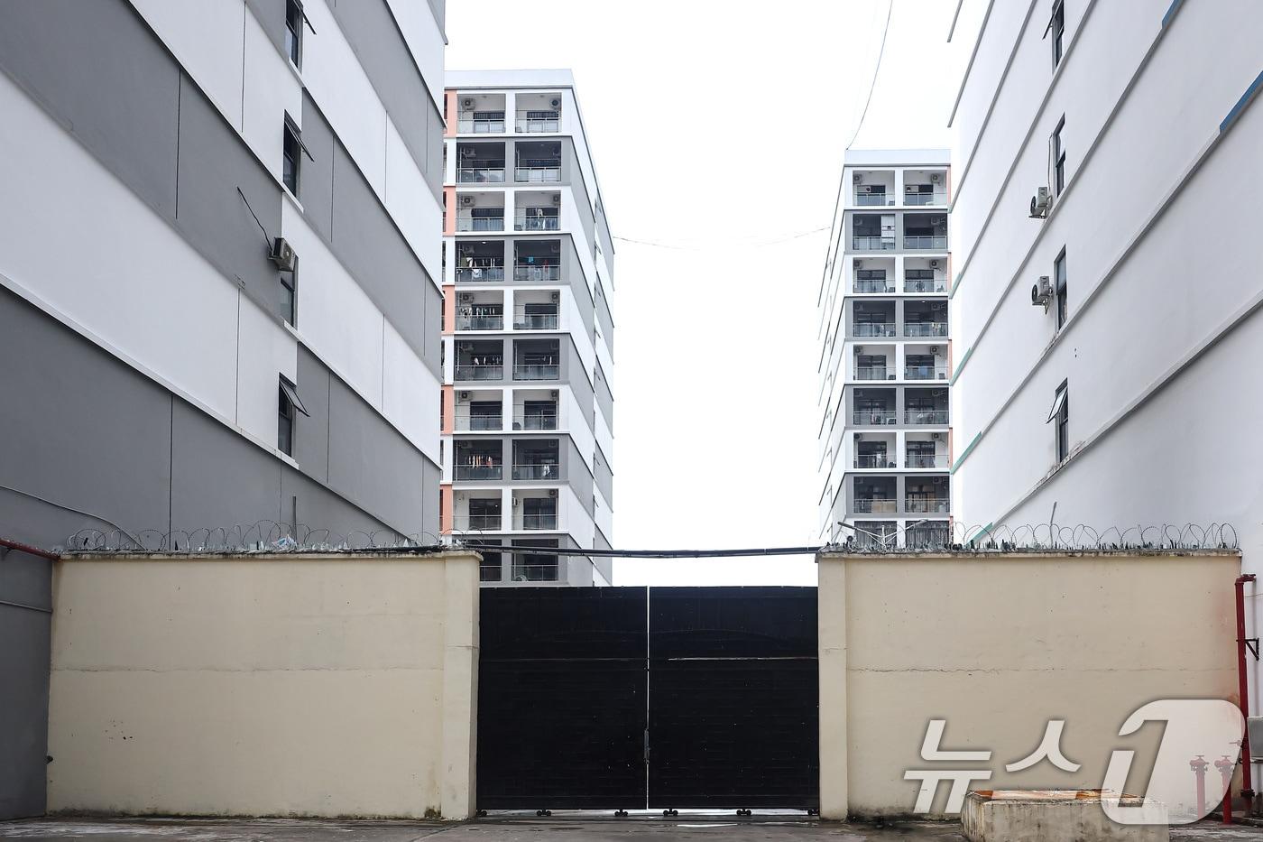 캄보디아 시아누크빌 내 범죄단지로 알려진 건물. /뉴스1 ⓒ News1 김도우 기자