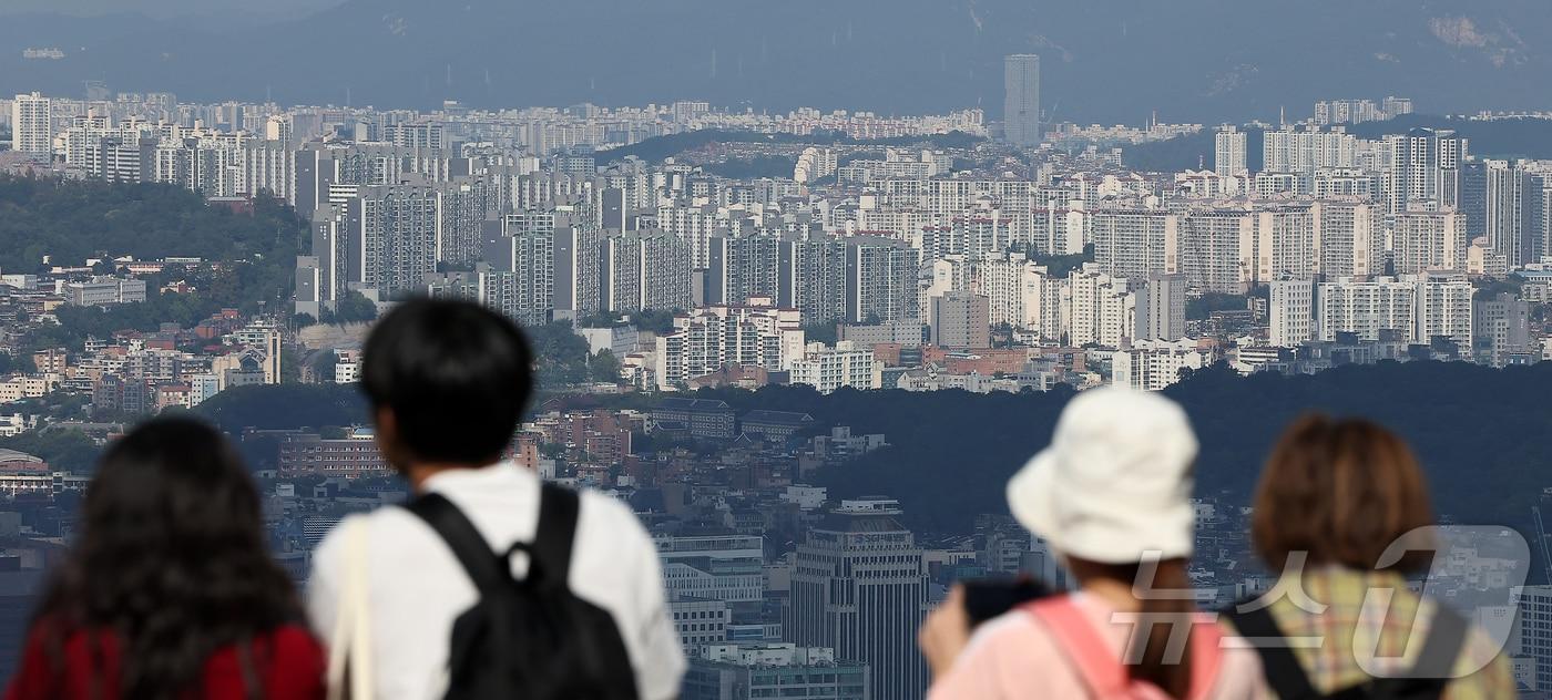 서울 중구 남산에서 바라본 아파트 단지. (자료사진) /뉴스1 ⓒ News1 김진환 기자