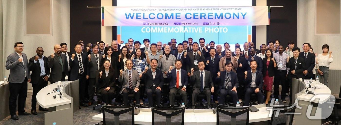 우송대학교 ‘제8기 글로벌 철도연수&#40;석사&#41;과정’ 환영식 &#40;우송대 제공.재판매 및 DB금지&#41;/뉴스1