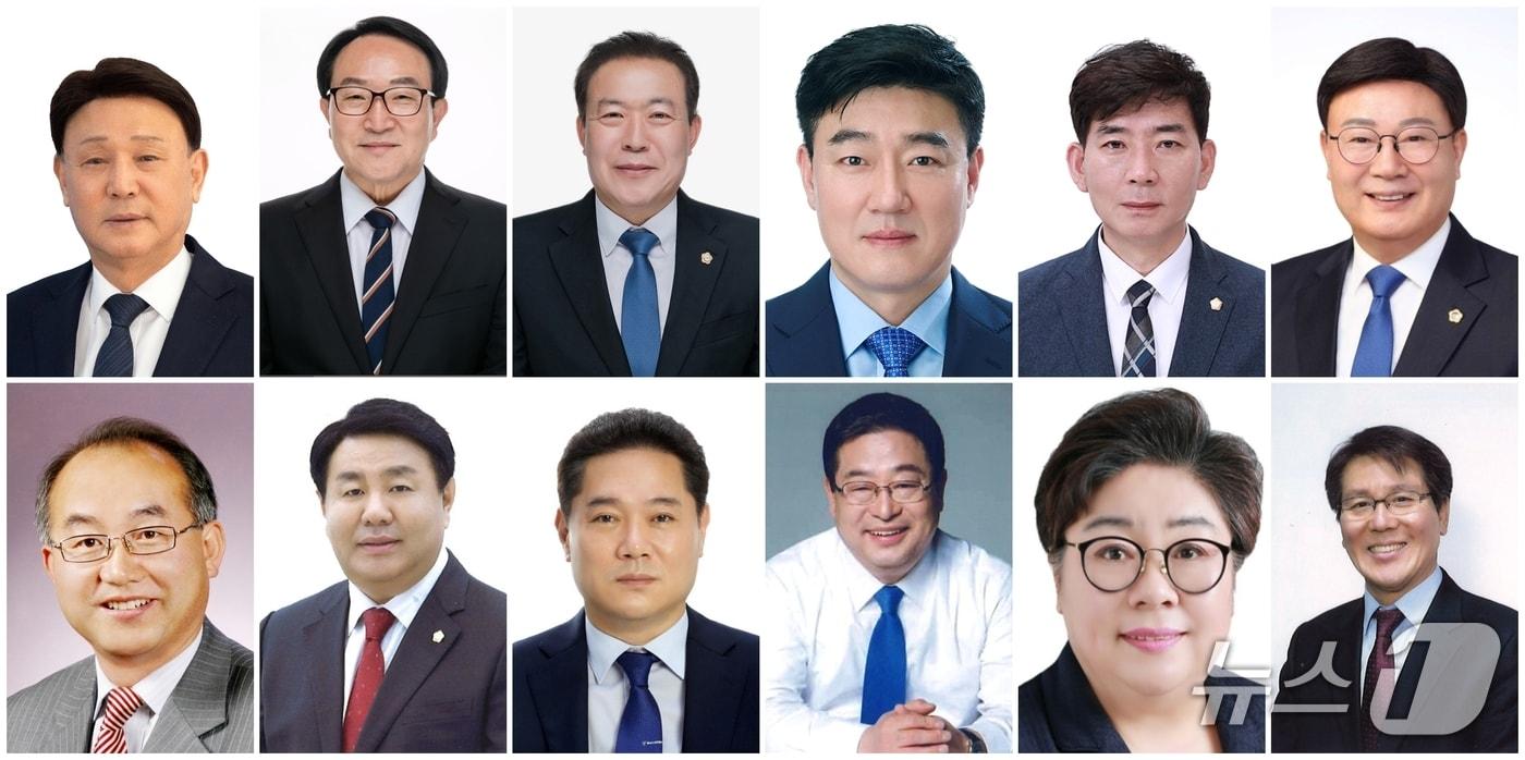 내년 6월 실시되는 전국동시지방선거 군산시장 출마 예정자. 윗줄 왼쪽부터 시계방향 강임준, 강태창, 김영일, 김재준, 나종대, 문승우, 문택규, 박정희, 서동석, 이주현, 진희완, 최관규&#40;가나다순&#41;./뉴스1