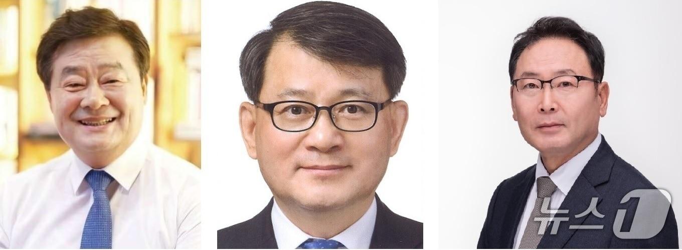 본문 이미지 - 내년 6월 치러질 지방선거에서 차기 충남교육감 자리를 두고 유력 후보들이 몸풀기에 나서고 있다. 왼쪽부터 이병도 전 천안교육장, 김일수 전 충남부교육감, 김영춘 전 공주대 부총장