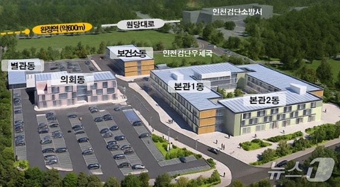 본문 이미지 - 검단구 임시청사 조감도&#40;인천 서구 제공.재판매 및 DB금지&#41;