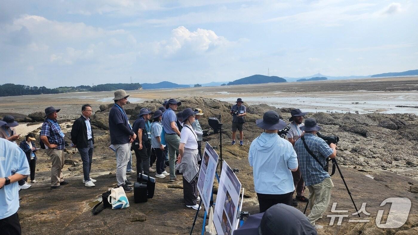 지난달 30일 가로림만 일원에서 진행된 갯벌 현지실사 모습&#40;서산시 제공. 재판매 및 DB금지&#41;2025.10.2/뉴스1