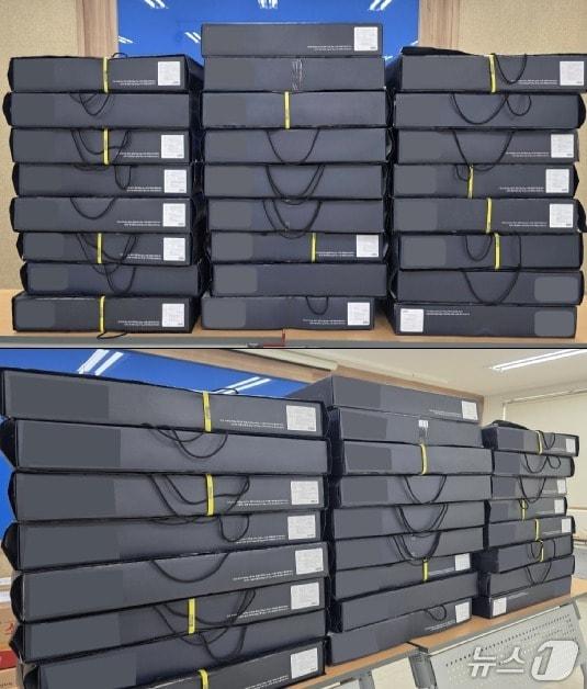 본문 이미지 - A 의원이 전달한 김 선물세트&#40;충북선관위 제공&#41;