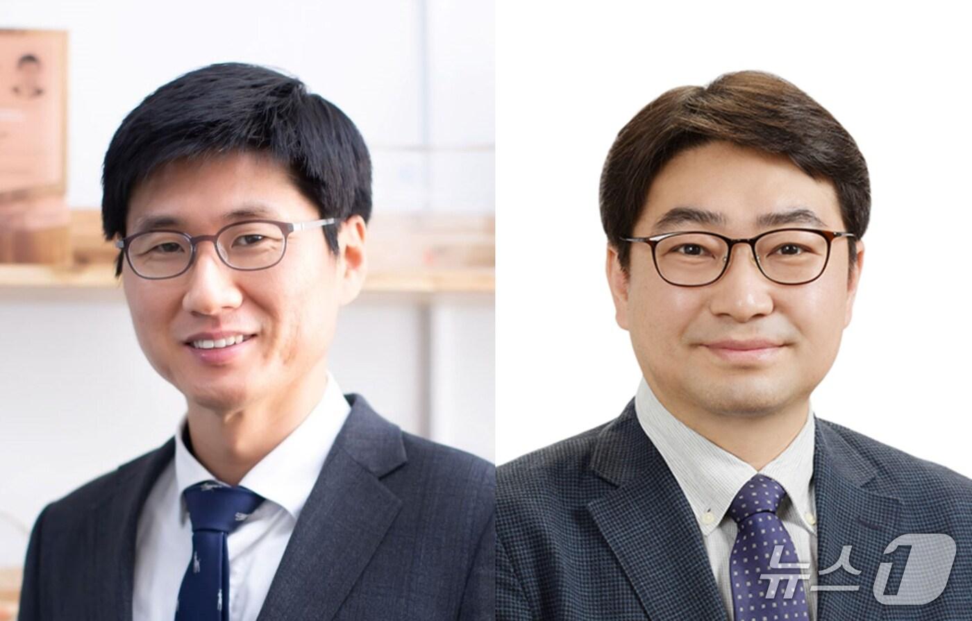 박호석 성균관대 화학공학부 교수&#40;왼쪽&#41;와 이기라 POSTECH 화학공학과 교수. 