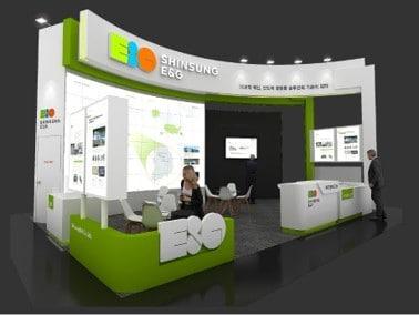 본문 이미지 - 신성이엔지 반도체대전 부스 시안.(신성이엔지 제공)
