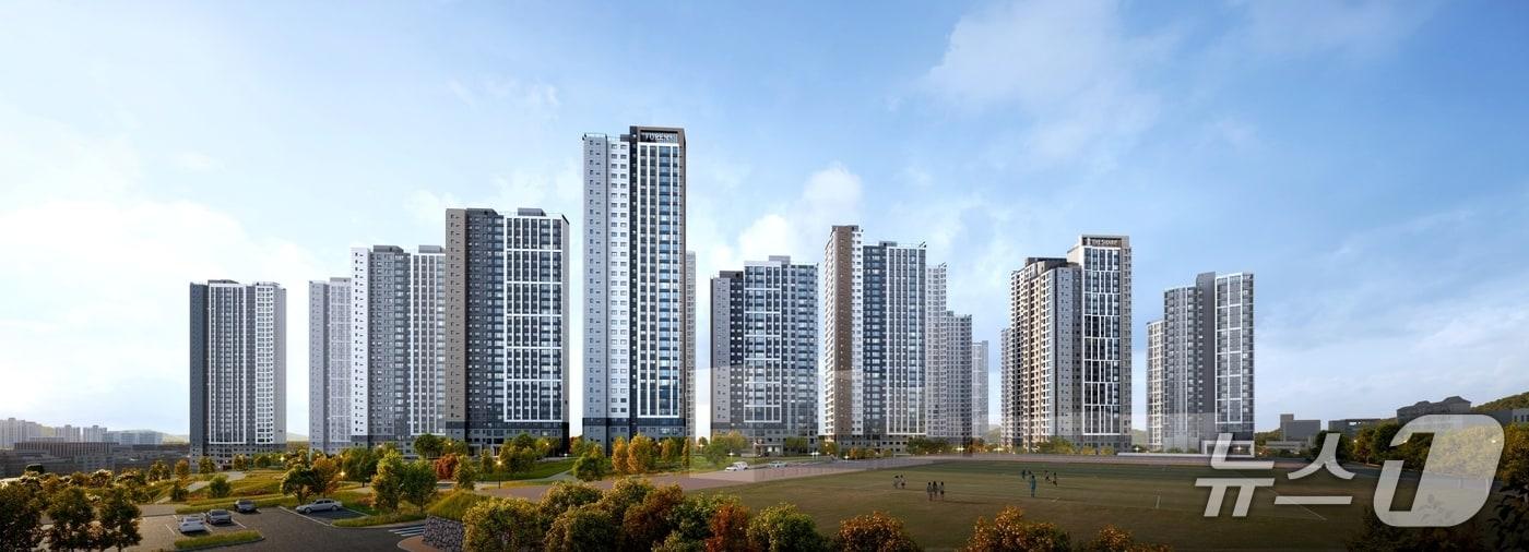 포레나더샵 인천시청역 조감도 &#40;한화 건설부문 제공&#41; 뉴스1 ⓒ News1