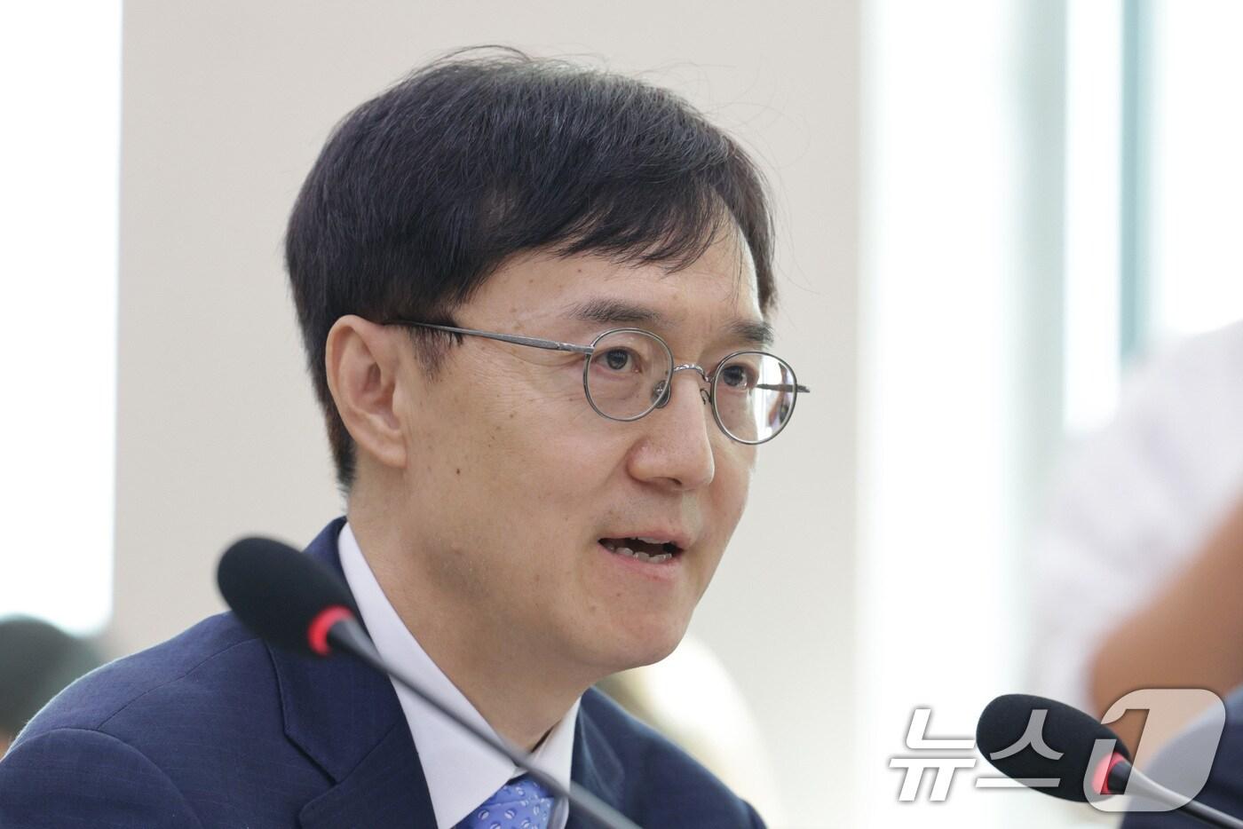 오민석 서울중앙지방법원장이 20일 서울 여의도 국회 법제사법위원회에서 열린 서울고법·서울중앙지법 등에 대한 국정감사에서 의원 질의에 답변하고 있다. 2025.10.20/뉴스1 ⓒ News1 신웅수 기자