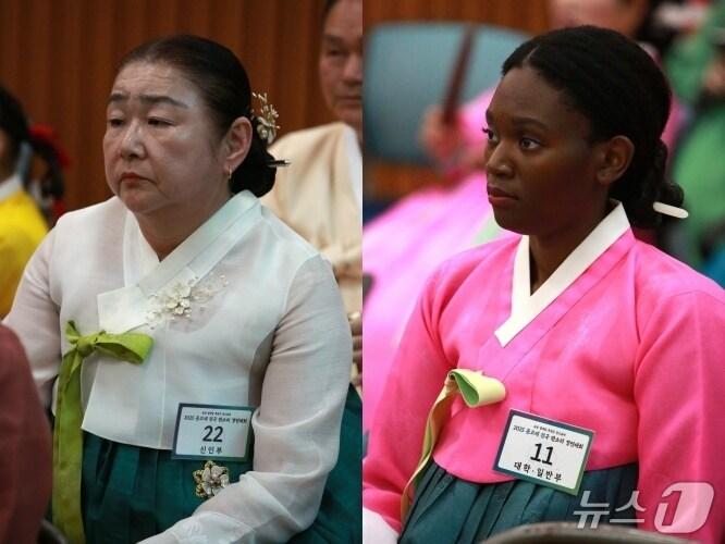 본문 이미지 -  왼쪽부터 일본의 스즈키 요코(63)와 프랑스의 빅토린 블라보(40)/뉴스1