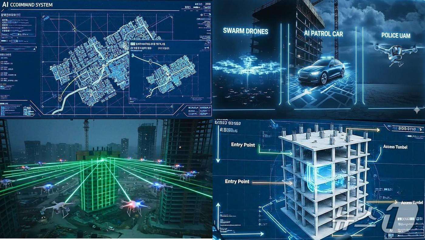 국내기업 &#39;펀진&#39;이 개발한 &#39;AI 의사결정시스템&#39; 조감도&#40;경찰청 제공&#41;