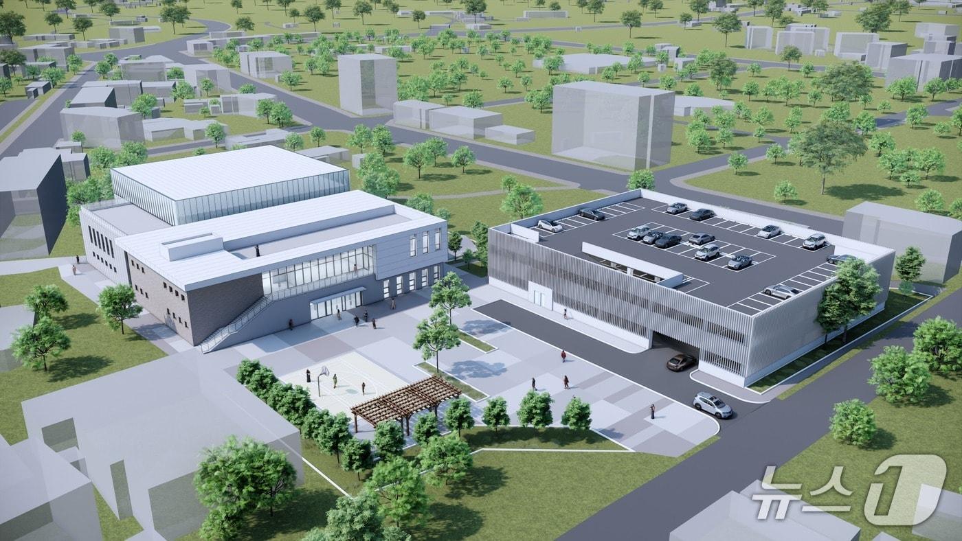 음성 무극중 학교복합시설 조감도.&#40;음성군 제공. 재판매 및 DB금지&#41;/뉴스1