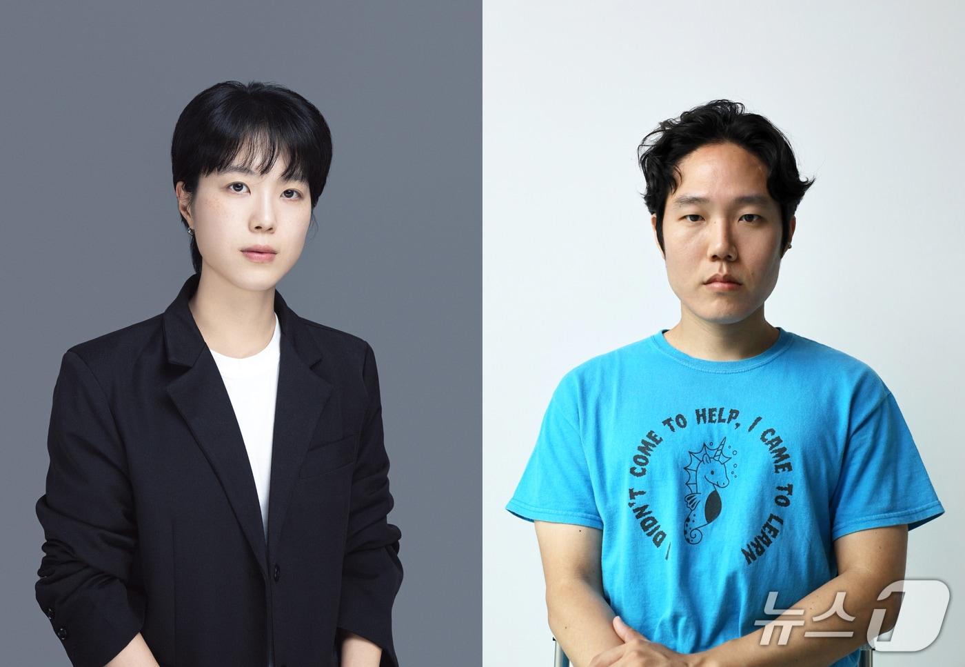 본문 이미지 - 전서아 작·연출가(사진 왼쪽)와 박정우 작가 (사진제공 = 두산연강재단) 