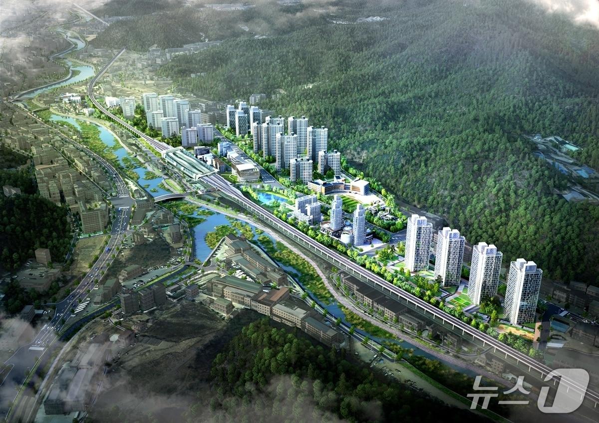 본문 이미지 - 곤지암역세권 2단계 도시개발사업 조감도.(광주시 제공)