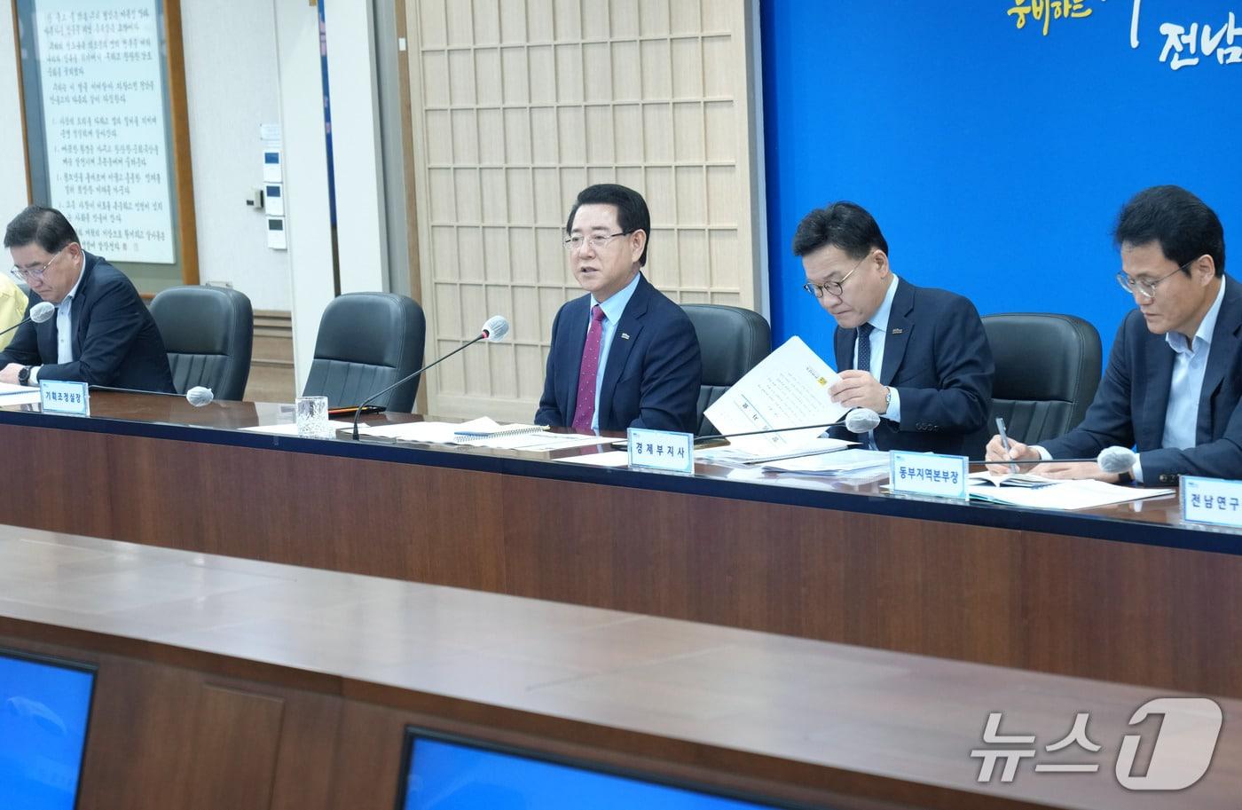 전남도 실국장 정책회의.(전남돚 제공. 재판매 및 DB금지) 2025.10.21/뉴스1