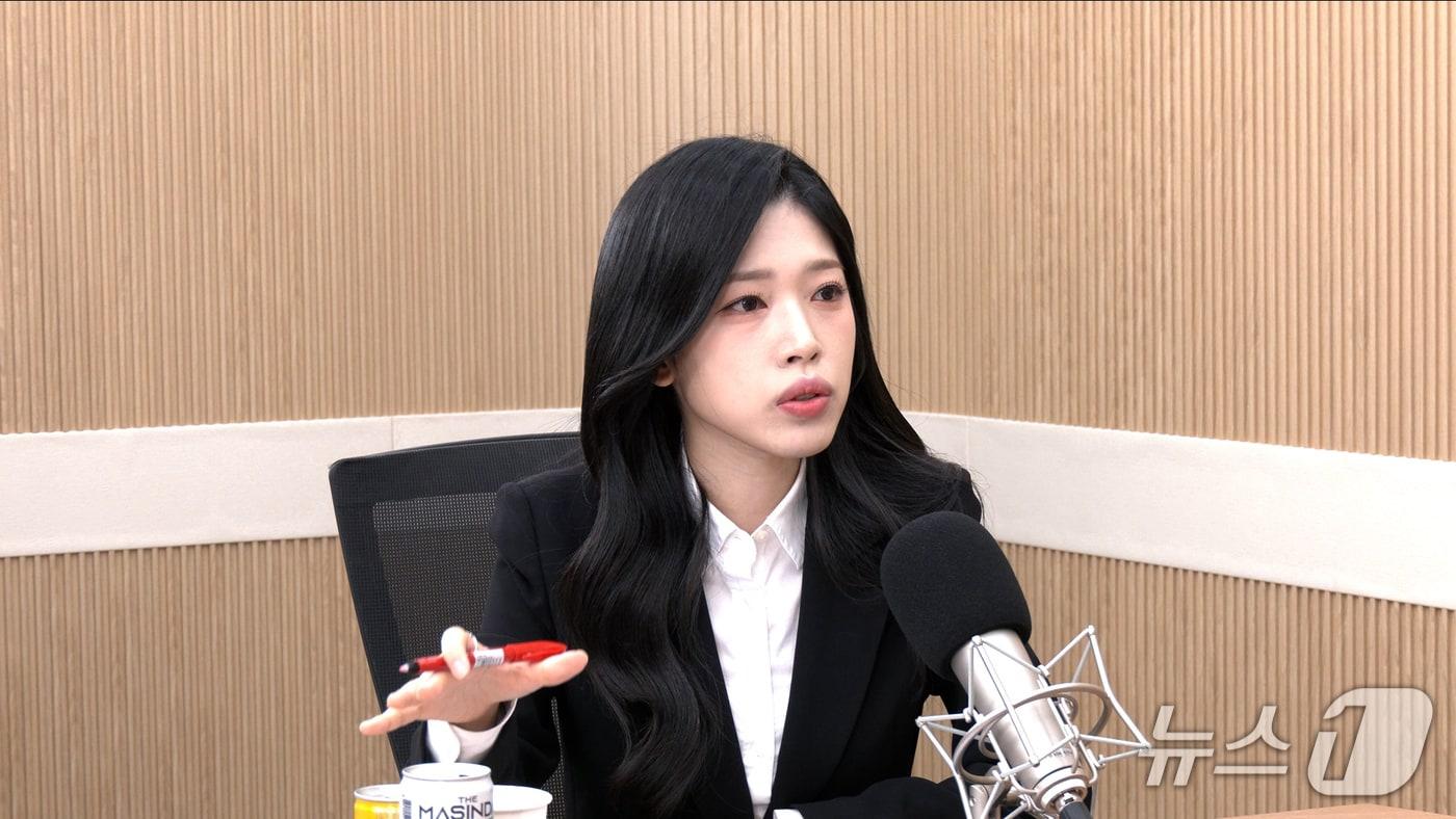 백지원 전 국민의힘 선거대책위원회 대변인이 21일 뉴스1TV &#39;팩트앤뷰&#39;에 출연해 질문에 답하고 있다.