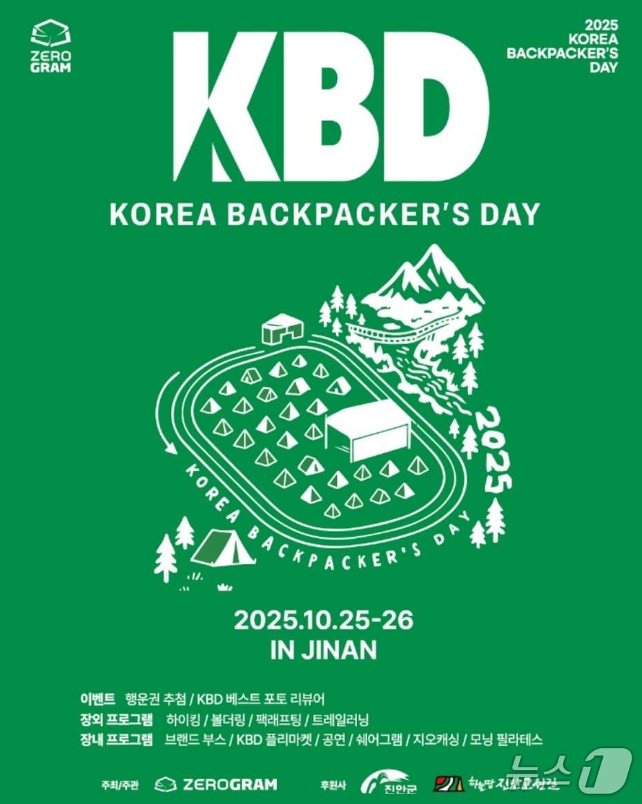 본문 이미지 - 전북 진안군은 오는 25~26일 &#39;2025 코리아 백패커스 데이 & 워크 어라운드 생태호수&#39; 행사를 개최한다.&#40;진안군제공. 재판매 및 DB금지&#41;2025.10.21/뉴스1