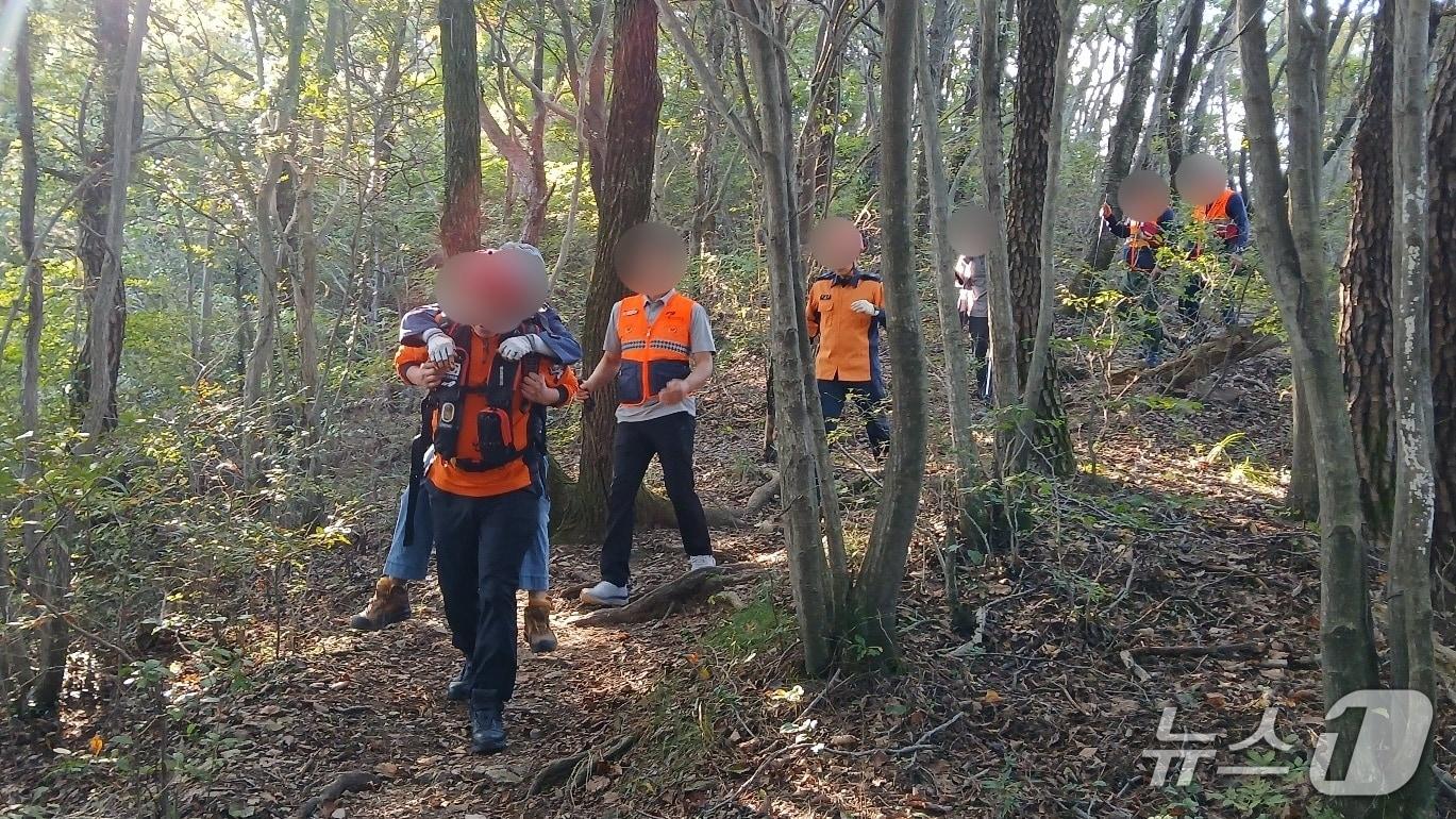 본문 이미지 - 구조 현장.(통영소방서 제공. 재판매 및 DB금지)