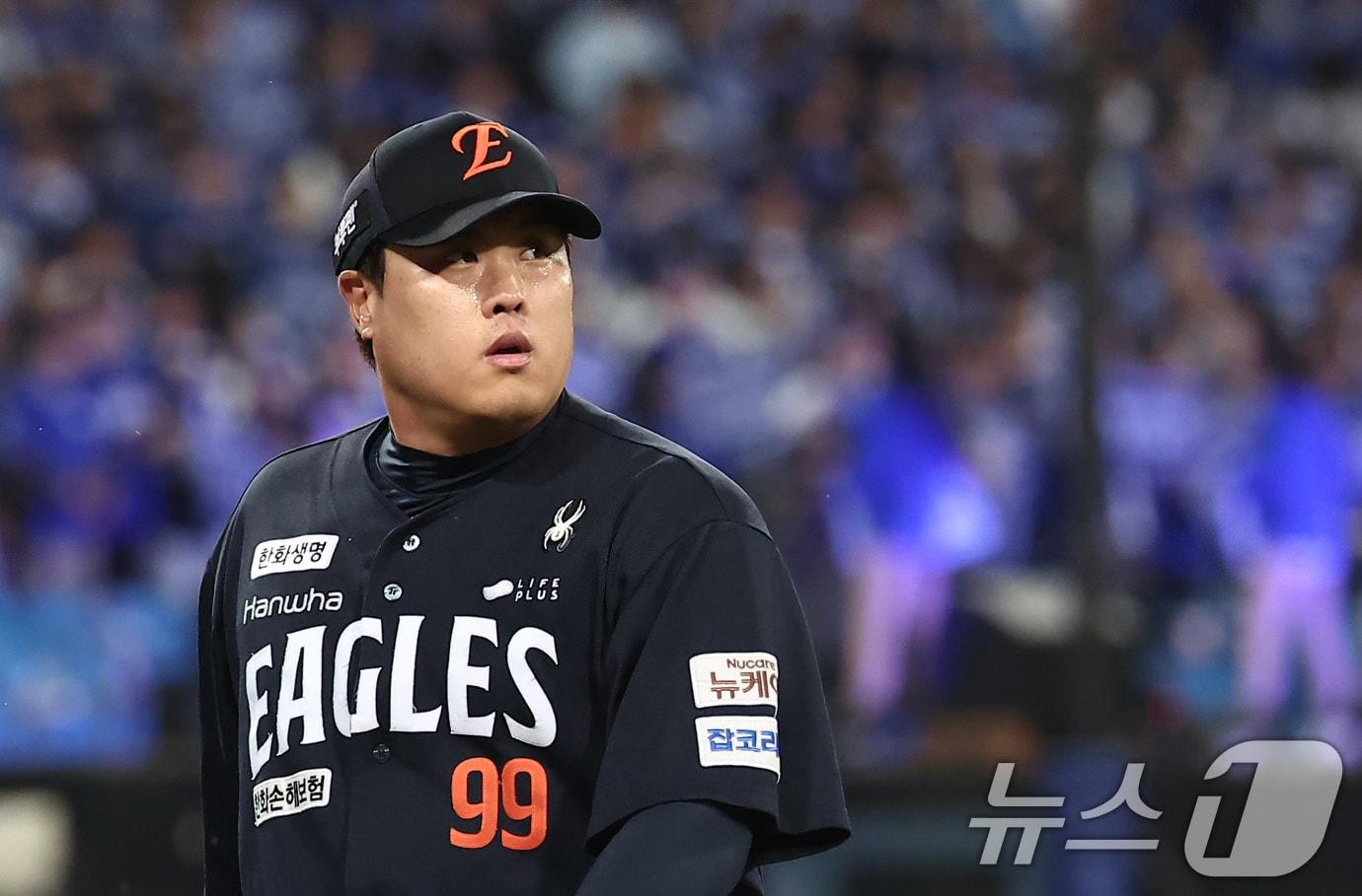 본문 이미지 - 한화 이글스 투수 류현진. 2025.10.21/뉴스1 ⓒ News1 김성진 기자