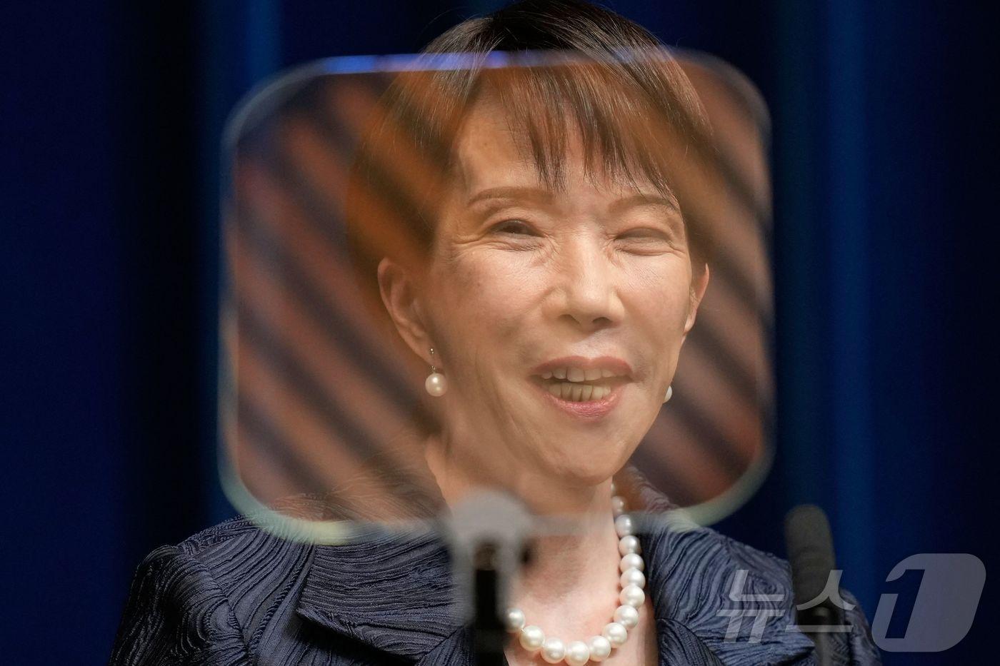 취임 기자회견 중인 다카이치 사나에 일본 총리/2025.10.21 ⓒ AFP=뉴스1