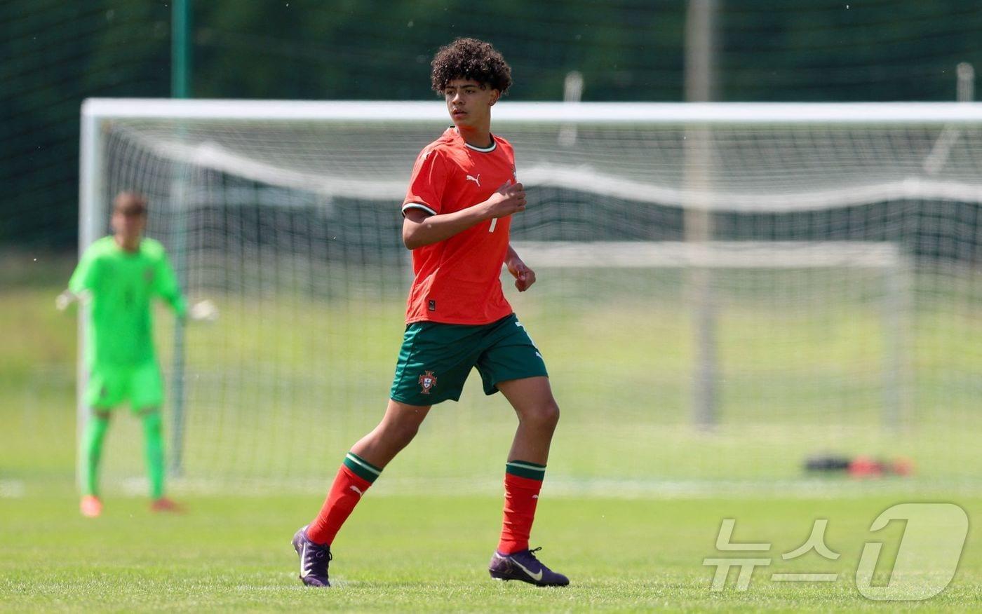 크리스티아누 호날두의 아들 크리스티아누 호날두 주니어.  ⓒ AFP=뉴스1