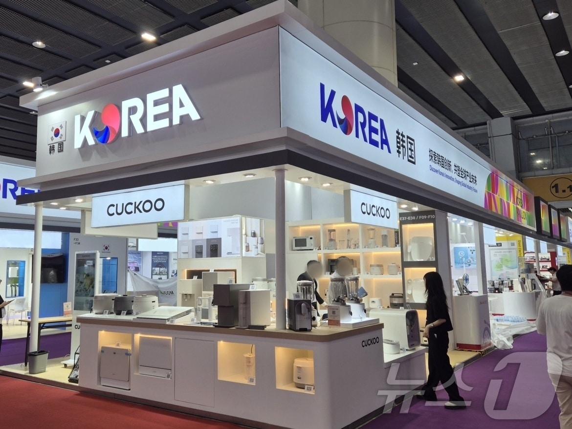 본문 이미지 - 쿠쿠가 중국 최대 규모의 무역박람회 &#39;제138회 캔톤페어&#39;에 참가했다. &#40;쿠쿠 제공. 재판매 및 DB금지&#41; ⓒ News1 장시온 기자