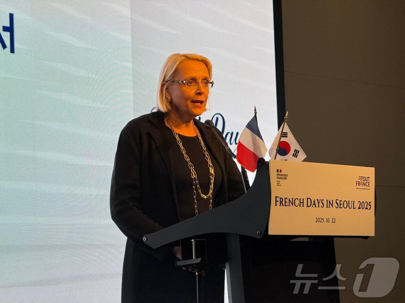 본문 이미지 - 코린 풀키에 프랑스관광청 한국지사장 ⓒ News1 윤슬빈 관광전문기자