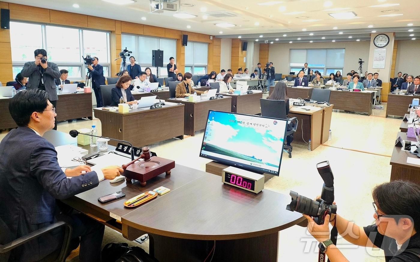 국회 교육위원회가 22일 오후 대구교육청에서 대구교육청, 경북교육청, 강원교육청을 대상으로 국정감사를 실시하고 있다. 2025.10.22/뉴스1 ⓒ News1 남승렬 기자