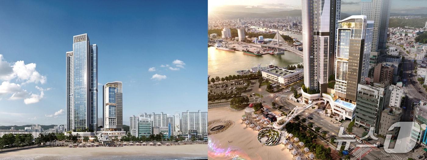 포항 영일대해수욕장에 건립을 추진 중인 특급호텔 조감도.(포항시 제공,재판매 및 DB금지) 2025.10.22/뉴스1