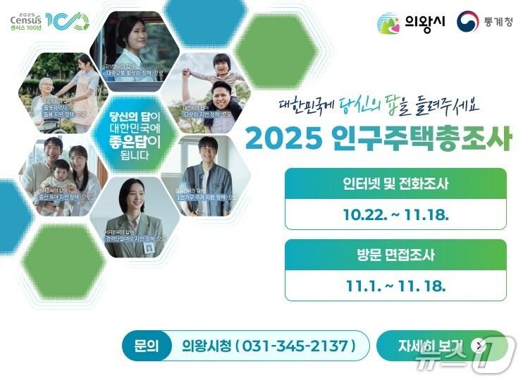 본문 이미지 - 경기 의왕시 인구주택총조사 안내문. (의왕시 제공. 재판매 및 DB 금지) 2025.10.22/뉴스1
