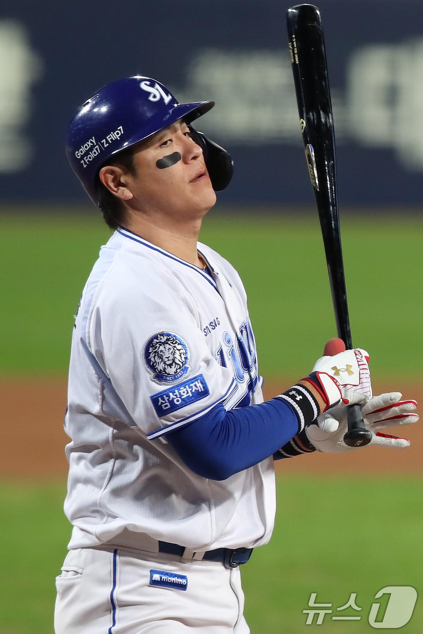 본문 이미지 - 삼성 강민호. 2025.10.22 ⓒ 뉴스1 공정식 기자