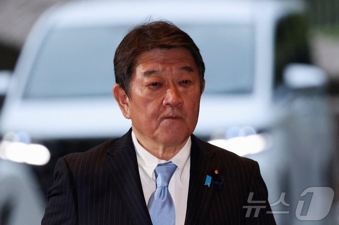 모테기 도시미쓰 일본 외무상. 2025.10.21 ⓒ 로이터=뉴스1 ⓒ News1 이지예 객원기자