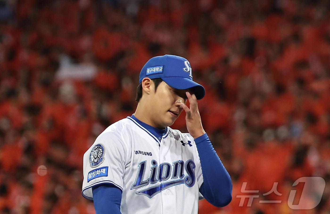 본문 이미지 - 삼성 라이온즈 투수 원태인. 2025.10.22 ⓒ 뉴스1 김진환 기자
