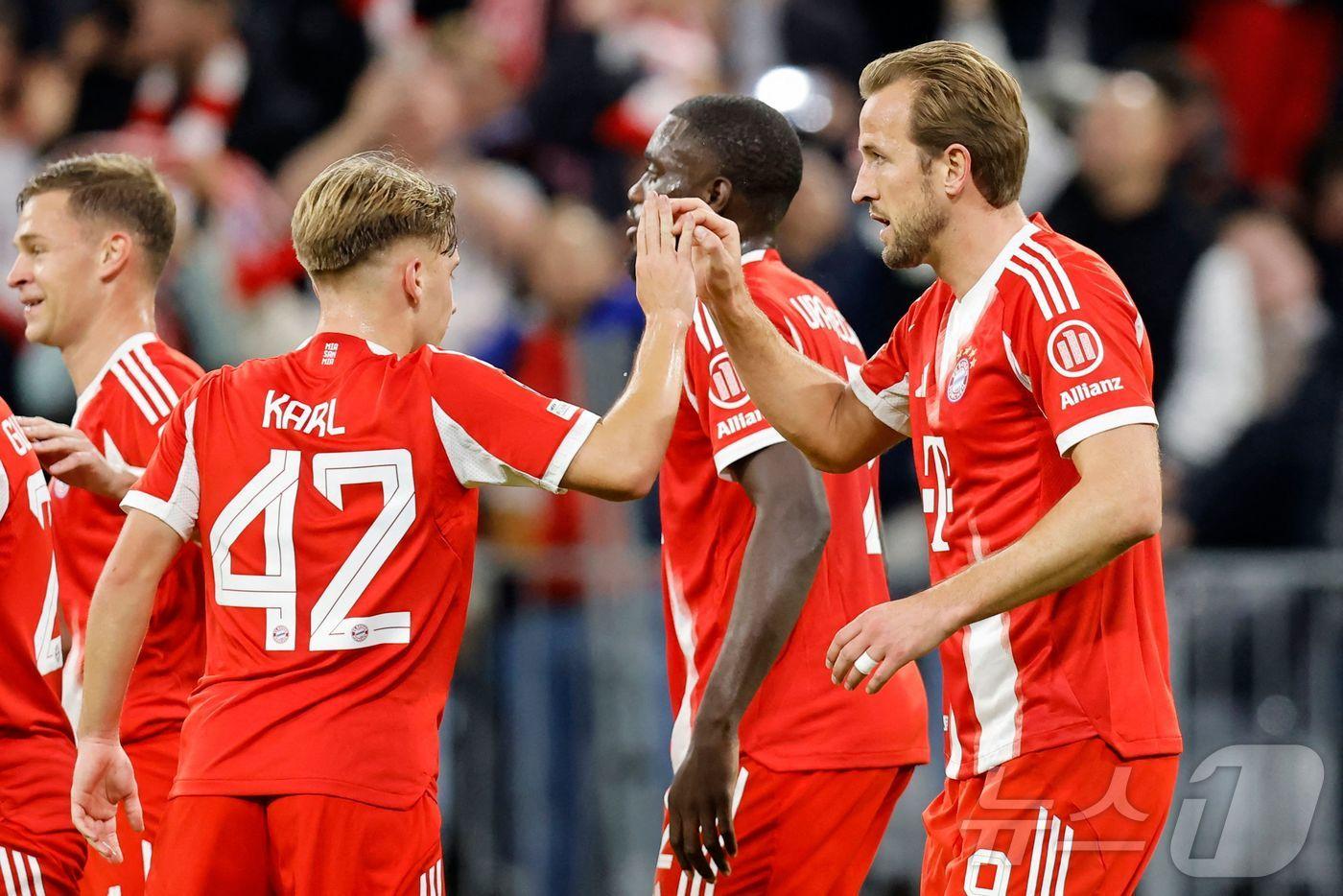 바이에른 뮌헨이 23일(한국시간) 열린 2025-26 UEFA 챔피언스리그 클뤼프 브뤼허와 홈 경기에서 4-0으로 이겼다. ⓒ AFP=뉴스1