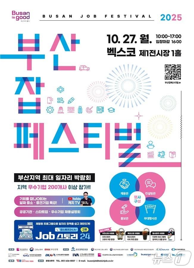 본문 이미지 - &#39;2025 부산 잡 페스티벌&#39; 포스터.&#40;부산시 제공. 재판매 및 DB금지&#41;