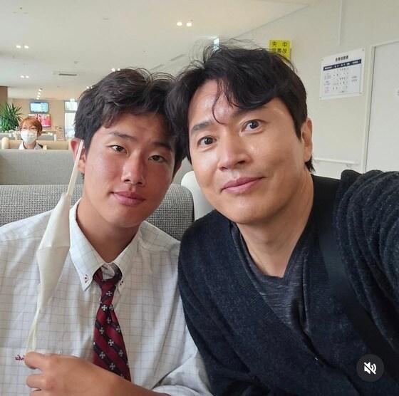 본문 이미지 - 김정민 아들 김도윤(왼쪽), 김정민/ 김정민 인스타그램