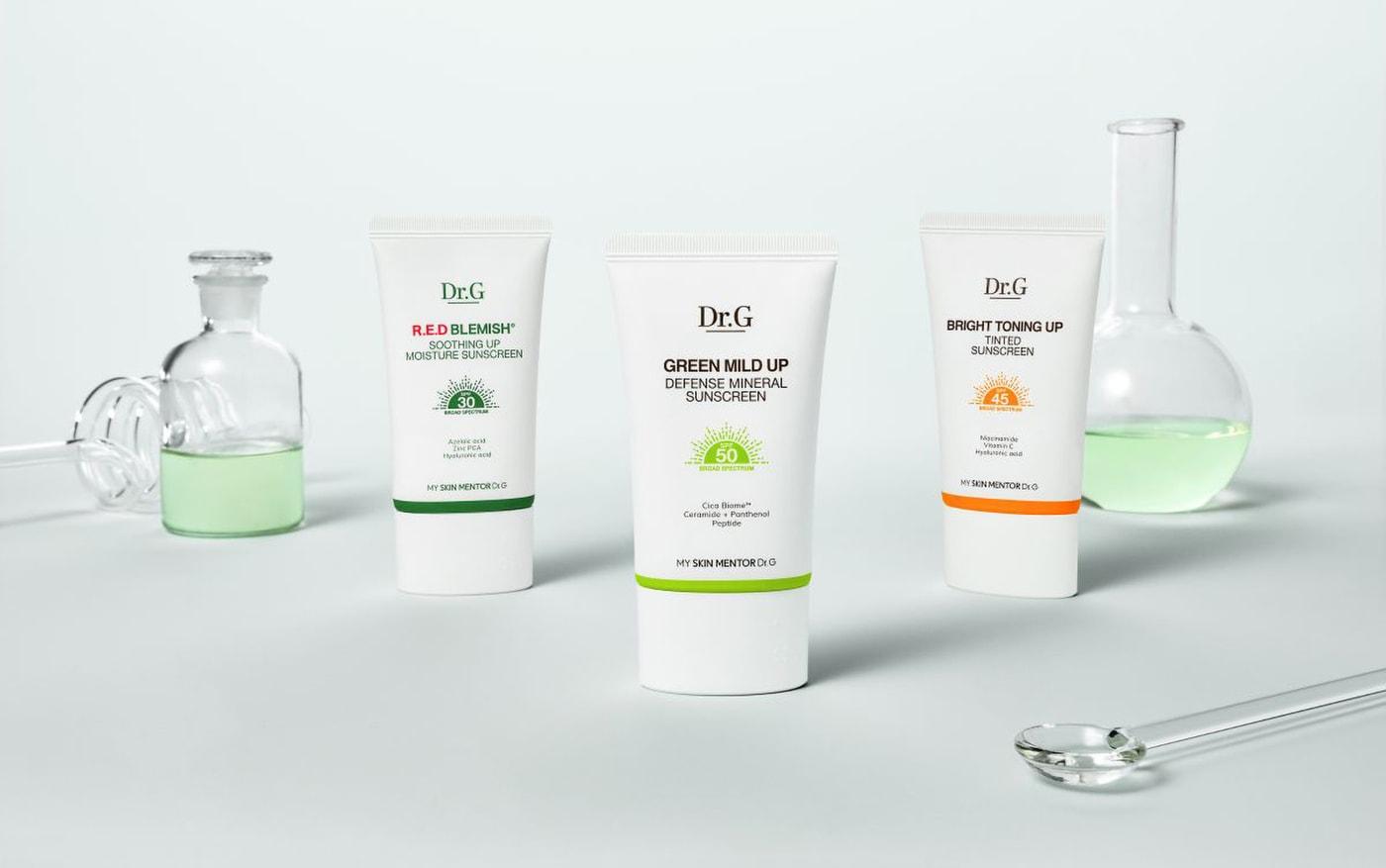 닥터지의 대표 선케어 3종이 미국 FDA OTC&#40;Over-The-Counter Drug&#41; 등록을 완료하고 이달 내 아마존을 통해 미국 시장에 공식 진출한다.&#40;닥터지제공&#41;