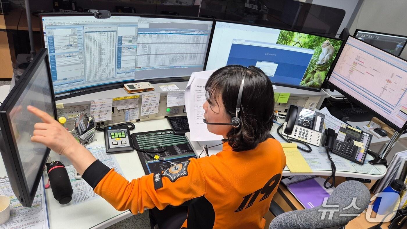 본문 이미지 - 전북소방본부 상황관리센터.(전북소방 제공. 재판매 및 DB금지)