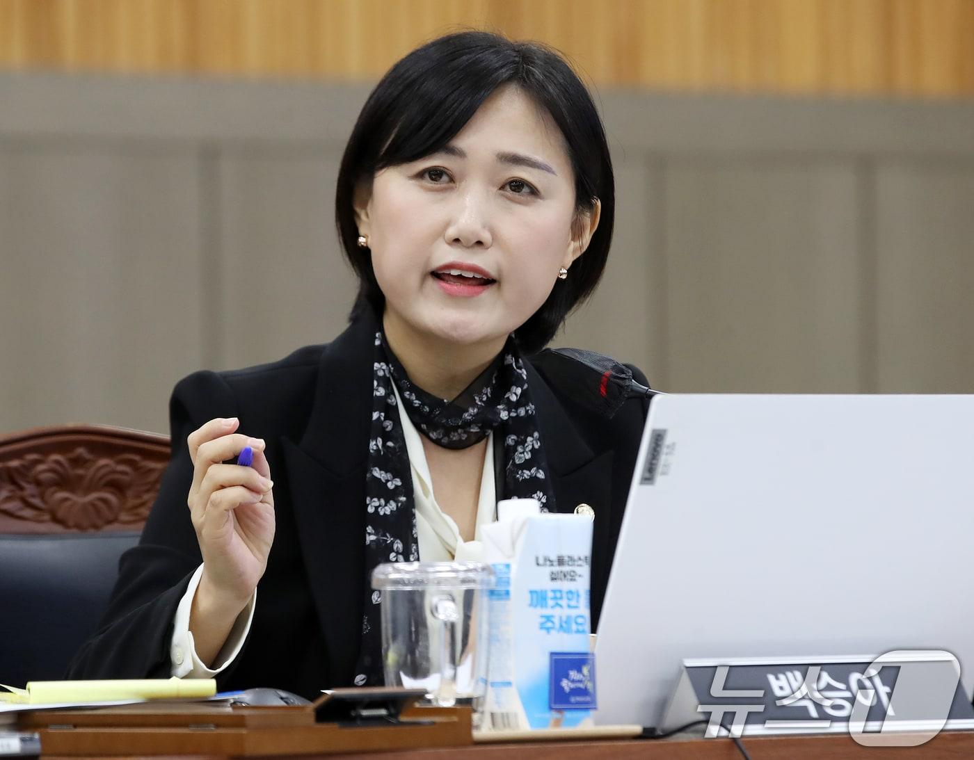 본문 이미지 - 백승아 더불어민주당 원내대변인. ⓒ News1 윤일지 기자