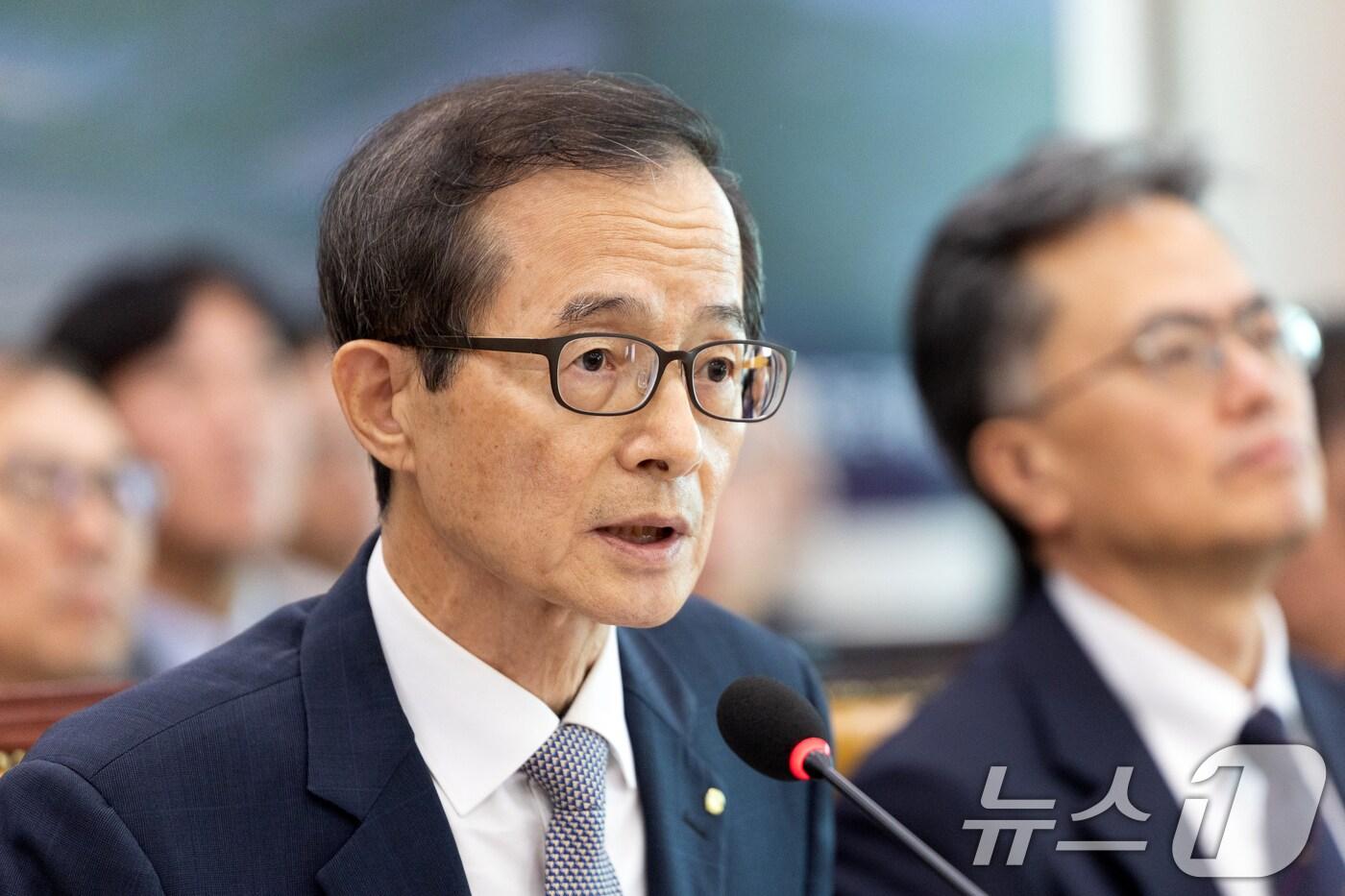 손태락 한국부동산원장이 23일 서울 여의도 국회에서 열린 국토교통위원회 한국부동산원 등에 대한 국정감사 2025.10.23/뉴스1 ⓒ News1 이승배 기자