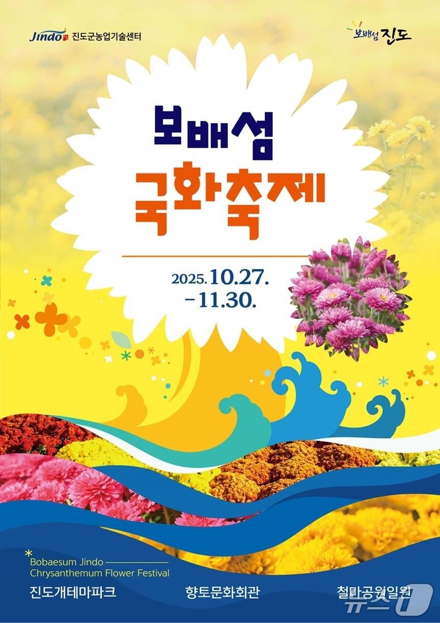 본문 이미지 - 보배선 국화축제 홍보 포스터&#40;진도군 제공, 재판매 및 DB금지&#41;/뉴스1 