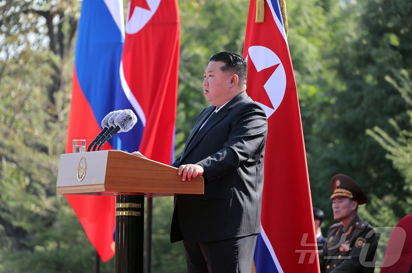 &#40;평양 노동신문=뉴스1&#41; = 북한 노동당 기관지 노동신문은 24일 &#34;김정은 동지의 참관 아래 해외군사작전 전투위훈기념관 착공식이 23일 수도 평양에서 숭엄히 거행됐다＂고 보도했다. [국내에서만 사용가능. 재배포 금지. DB 금지. For Use Only in the Republic of Korea. Redistribution Prohibited] rodongphoto@news1.kr