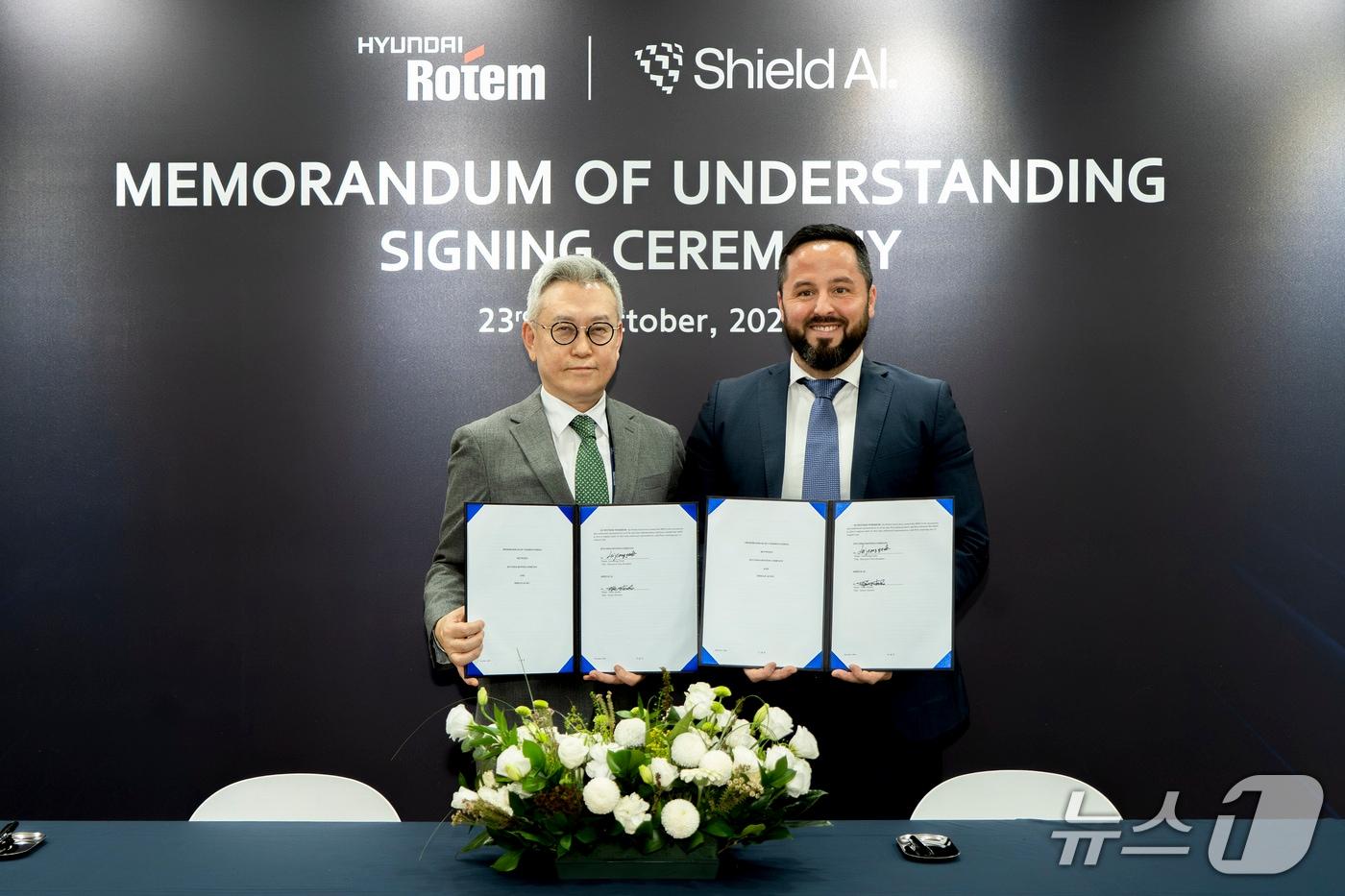 현대로템-쉴드AI MOU 체결&#40;현대로템 제공&#41;