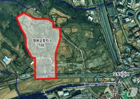 본문 이미지 - 청주시 오창 일자리 연계형 임대주택 위치도.(시 제공)/뉴스1 