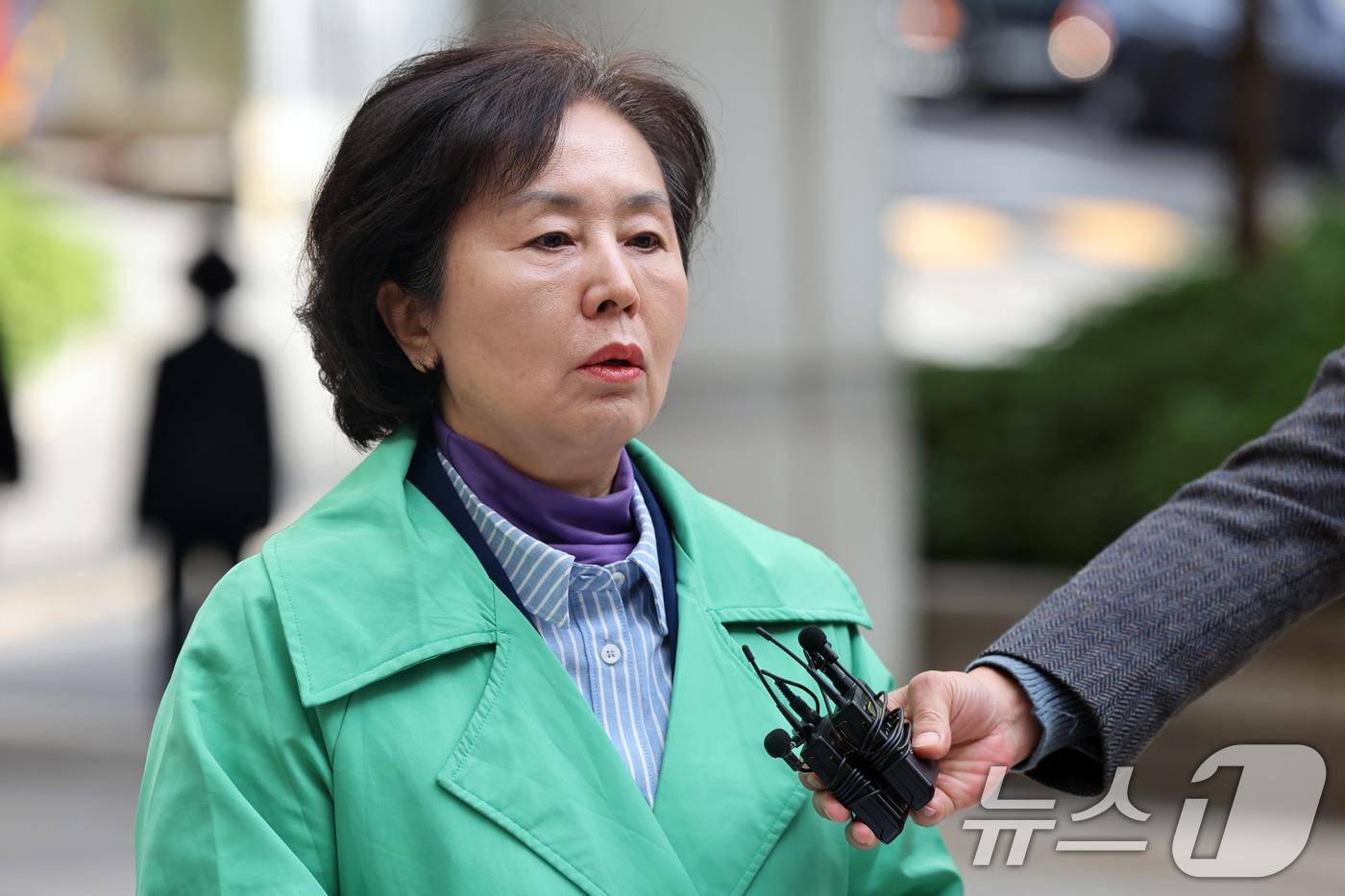 본문 이미지 - 김영선 전 국민의힘 의원. 2025.10.24/뉴스1 ⓒ News1 황기선 기자