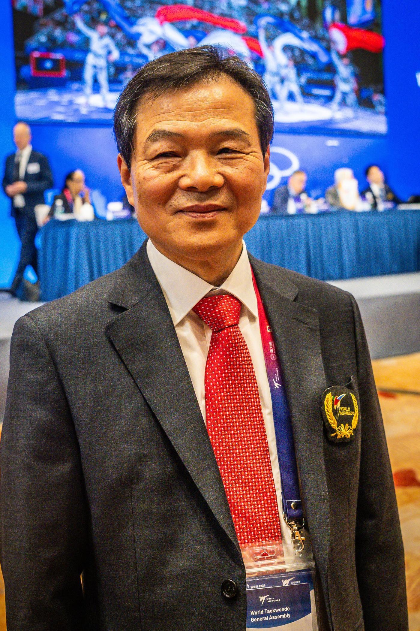 본문 이미지 - 세계태권도연맹 부총재에 당선된 양진방 대한태권도협회장. &#40;WT 제공&#41;